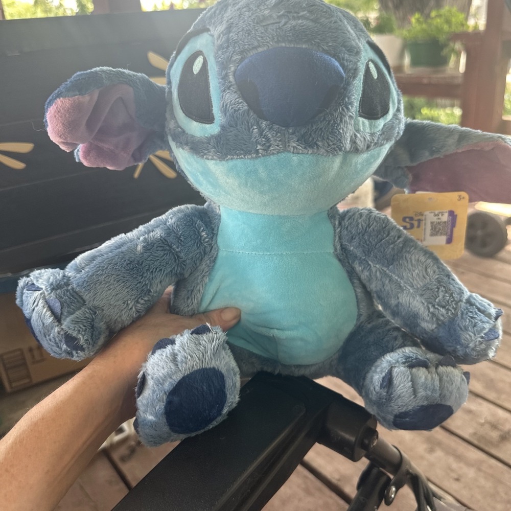 Disney Official Stitch Large Plush Toy Plushieβ - 12" X 13" With Tags